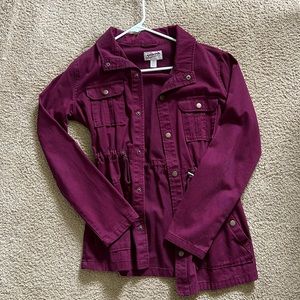 maroon jacket